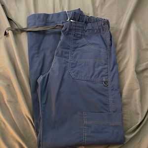 Dickies cargo navy blue scrub pants. Size small tall